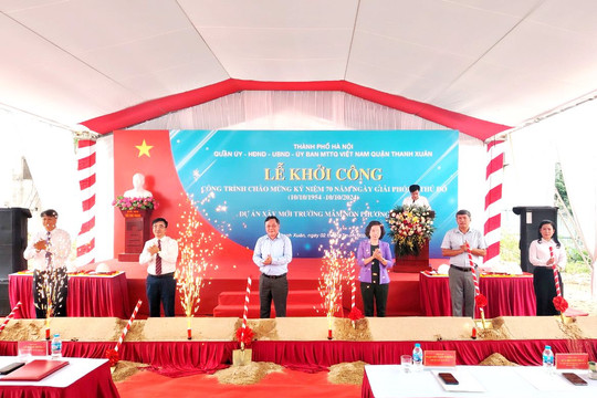 Quận Thanh Xuân khởi công xây trường mầm non chào mừng kỷ niệm Ngày Giải phóng Thủ đô