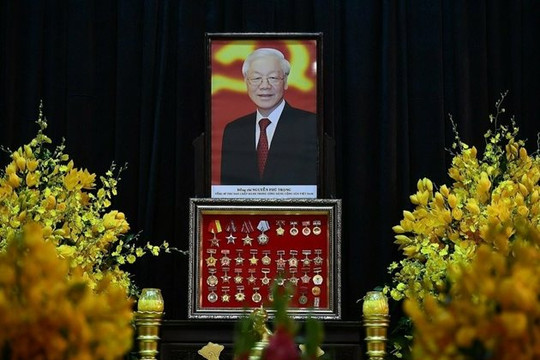 Toàn văn lời điếu tại Lễ truy điệu Tổng Bí thư Nguyễn Phú Trọng