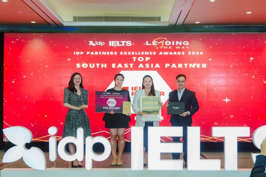 IELTS Fighter được vinh danh Đối tác xuất sắc nhất Đông Nam Á 2024 của IDP Việt Nam