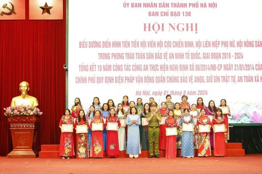 Hà Nội biểu dương điển hình tiên tiến trong bảo vệ an ninh Tổ quốc