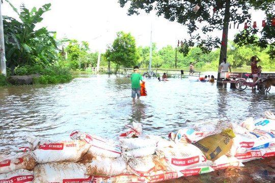 Huyện Thạch Thất chủ động ứng phó với mưa lũ