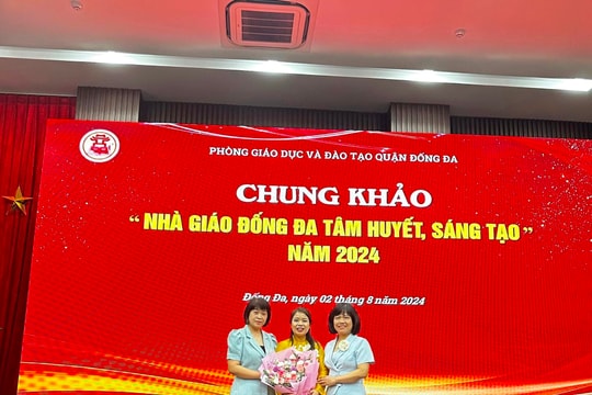 Chung khảo giải thưởng “Nhà giáo Đống Đa tâm huyết, sáng tạo” năm 2024