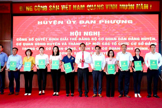 Huyện Đan Phượng: Công tác xây dựng Đảng và hệ thống chính trị đạt kết quả khá toàn diện