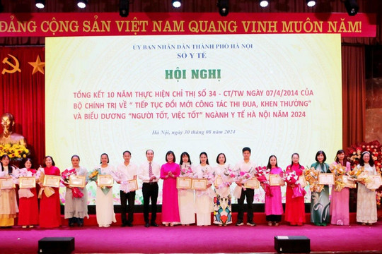 Biểu dương “Người tốt, việc tốt” ngành Y tế Hà Nội năm 2024