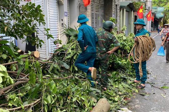 Hà Nội tổng vệ sinh môi trường, khắc phục hậu quả cơn bão số 3