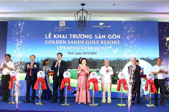 Khai trương tuyệt phẩm sân gôn nơi miền di sản cố đô Huế Golden Sands Golf Resort