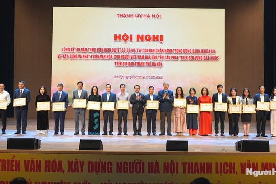 Hà Nội đạt nhiều thành tựu về xây dựng và phát triển văn hóa, con người đáp ứng yêu cầu phát triển bền vững của đất nước