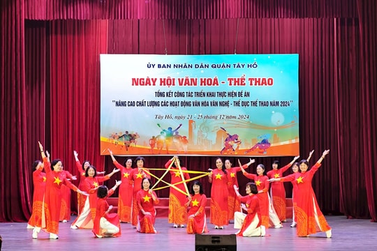 Sôi nổi ngày hội văn hoá - thể thao quận Tây Hồ