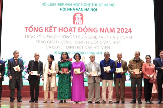 Hội Nhà văn Hà Nội nhìn lại năm 2024: Số lượng tác giả, tác phẩm đoạt giải vượt trội