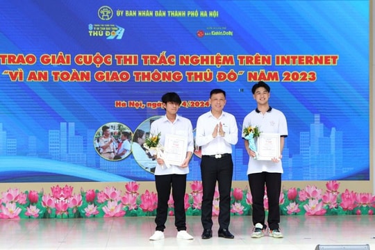 Trao giải cuộc thi "Vì an toàn giao thông Thủ đô" năm 2024