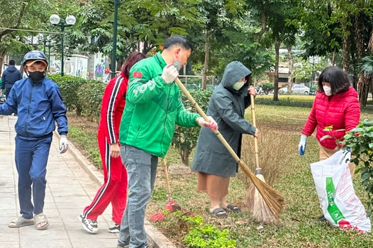 Phường Quảng An (Quận Tây Hồ): Tích cực triển khai phong trào thi đua “Sáng – Xanh – Sạch – Đẹp”