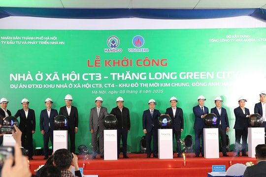 Khởi công xây dựng 1.100 căn nhà ở xã hội tại huyện Đông Anh
