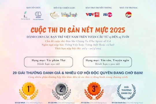 Di sản nét mực: Cuộc thi viết toàn cầu cho người trẻ Việt Nam 2025