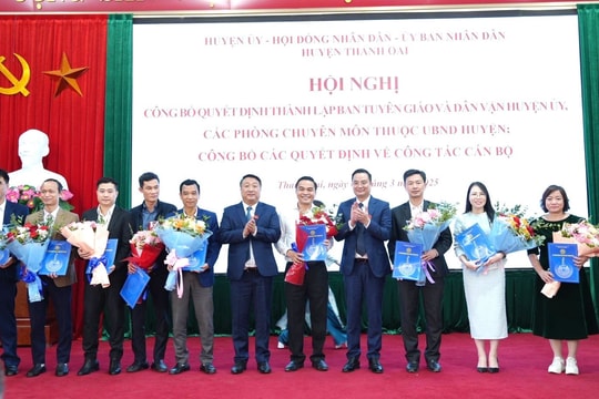 Huyện Thanh Oai sắp xếp, tinh gọn tổ chức bộ máy chính trị, đảm bảo hoạt động hiệu quả