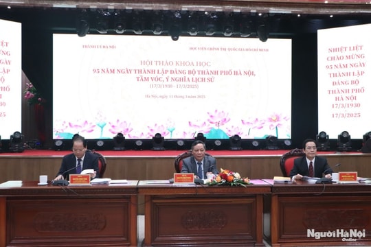 Hội thảo khoa học về 95 năm Ngày thành lập Đảng bộ Thành phố Hà Nội