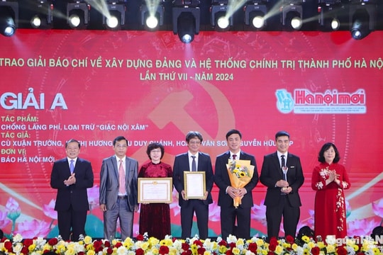 33 tác phẩm xuất sắc đoạt Giải Báo chí về xây dựng Đảng và hệ thống chính trị thành phố Hà Nội