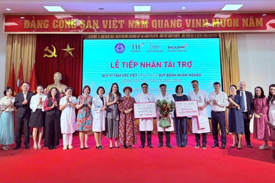 Quỹ Vì Tầm Vóc Việt tài trợ hơn 1 tỷ đồng cho Bệnh viện Phụ sản Trung ương