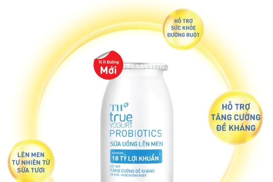 ‏Phiên bản ít đường của Sữa Uống Lên Men TH true YOGURT PROBIOTICS 18 tỷ lợi khuẩn: Chinh phục cả gia đình‏