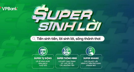 Một lần đăng ký - Tiền sinh tiền, lời sinh lời, sống thảnh thơi