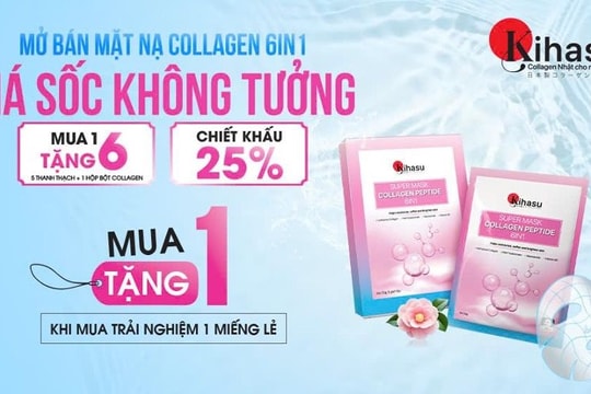 Kihasu Super Mask Collagen Peptide 6in1 – Giải pháp chăm da toàn diện cho phái đẹp hiện đại