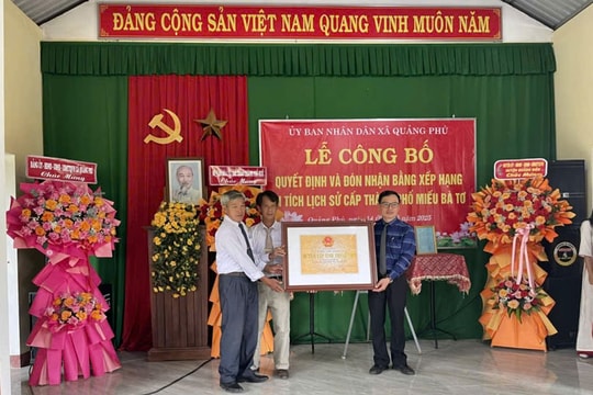 Miếu Bà Tơ được xếp hạng di tích lịch sử Thành phố Huế