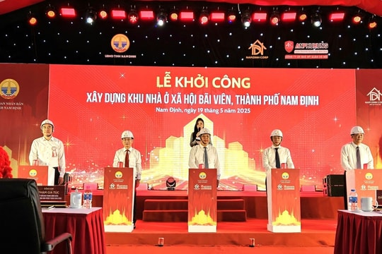Nam Định: Khởi công dự án Xây dựng Khu nhà ở xã hội Bãi Viên