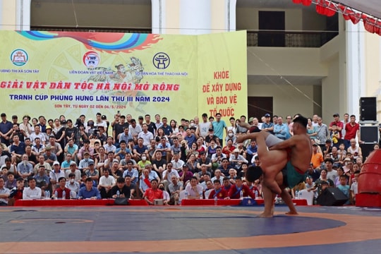 Giải Vật Dân tộc Hà Nội mở rộng tranh cúp Phùng Hưng 2025: Lan tỏa tinh thần thượng võ “vùng đất hai vua”