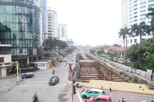 Hà Nội bổ sung diện tích rào chắn phục vụ thi công trên đường Kim Mã
