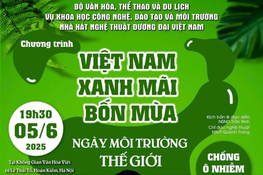 Nhiều nghệ sĩ nổi tiếng sẽ biểu diễn tại chương trình "Việt Nam xanh mãi bốn mùa"