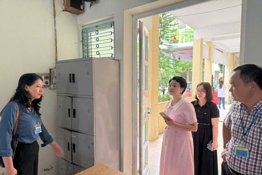 Quận Ba Đình kiểm tra cơ sở vật chất tại các Điểm thi vào lớp 10 THPT năm học 2025 -2026