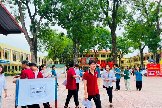 Hà Nội: Học sinh Sóc Sơn rạng rỡ sau bài thi môn toán