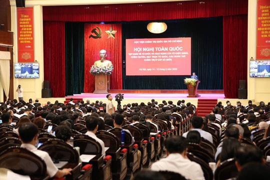 Hội nghị toàn quốc tập huấn về hệ thống chính trị cấp xã (mới) kết nối tới 11.000 điểm cầu cả nước