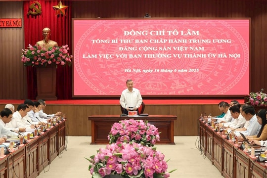 Tổng Bí thư Tô Lâm định hướng cho Thủ đô Hà Nội vươn mình trong kỷ nguyên mới