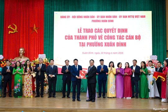 Đồng chí Nguyễn Tiến Thành giữ chức Bí thư Đảng ủy phường Xuân Đỉnh