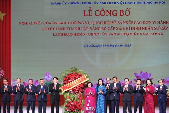 “Hà Nội thực hiện sắp xếp đơn vị hành chính để phát huy giá trị lịch sử, văn hóa, cải cách hành chính, khai thác tốt hơn nguồn lực Thủ đô”