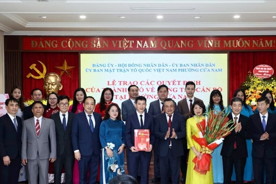 Đồng chí Phạm Tuấn Long là Bí thư Đảng ủy phường Cửa Nam