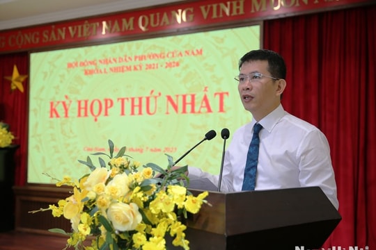Kỳ họp thứ Nhất HĐND phường Cửa Nam: Không để đứt gãy công việc trong vận hành chính quyền địa phương 2 cấp