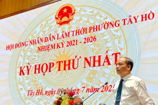 Kỳ họp thứ Nhất HĐND phường Tây Hồ: Thúc đẩy phát triển toàn diện trong giai đoạn mới