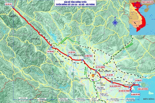 Tuyến đường sắt Lào Cai – Hà Nội – Hải Phòng sẽ khởi công trong năm 2025