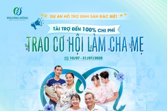 Cơ hội nhận tài trợ miễn phí trọn gói thụ tinh ống nghiệm