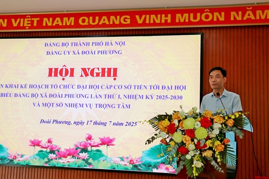 Xã Đoài Phương: Chuẩn bị chu đáo công tác tổ chức Đại hội đại biểu nhiệm kỳ 2025 - 2030