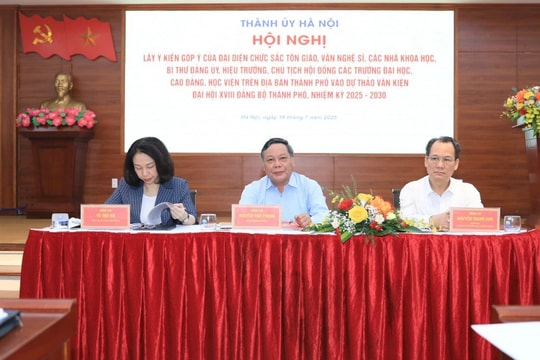 Văn kiện Đại hội XVIII Đảng bộ Thành phố Hà Nội xứng tầm Thủ đô, truyền cảm hứng và tạo khí thế chung cho cả nước