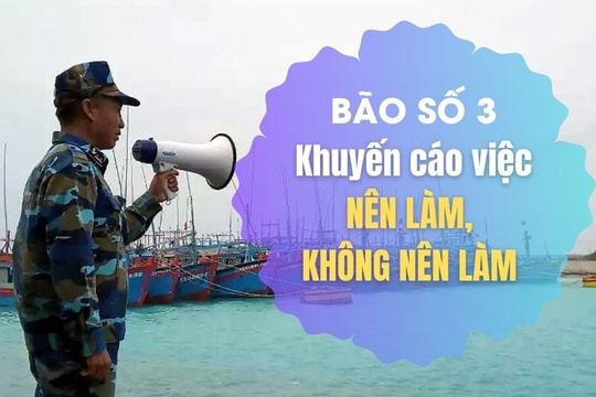 [Infographic] Khuyến cáo việc nên làm và không nên làm trong bão số 3 - WIPHA