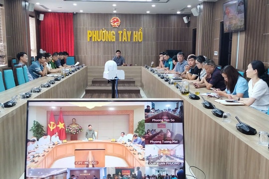Phường Tây Hồ chủ động triển khai đồng bộ các phương án ứng phó với bão số 3