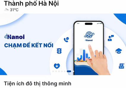 Người dân Thủ đô lấy số thứ tự trực tuyến trên ứng dụng iHanoi