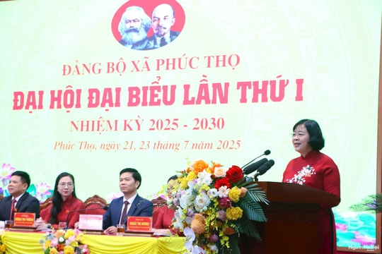 Bí thư Thành ủy Hà Nội Bùi Thị Minh Hoài: Đưa Phúc Thọ trở thành đô thị sinh thái của Thủ đô