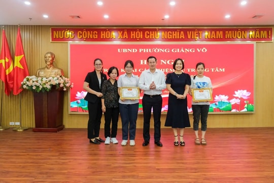 Phường Giảng Võ thi đua lập thành tích chào mừng Đại hội Đảng bộ phường, Kỷ niệm 80 năm cách mạng tháng Tám và Quốc khánh 2/9