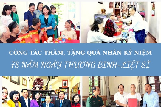 [Infographic] Chi tiết công tác thăm, tặng quà nhân kỷ niệm 78 năm Ngày Thương binh - Liệt sĩ