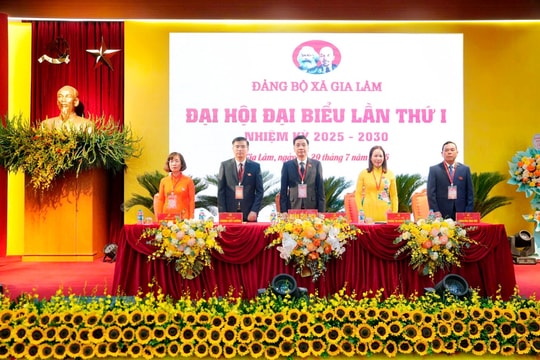 189 đại biểu tham dự phiên trù bị Đại hội đại biểu Đảng bộ xã Gia Lâm lần thứ I, nhiệm kỳ 2025-2030