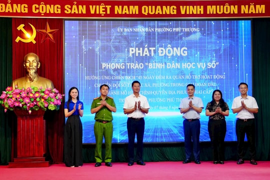 Phường Phú Thượng: Lan tỏa nhận thức, kỹ năng số đến từng người dân